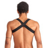 Mr B - Mister B Harnais élastique X-Back Noir-Rouge
